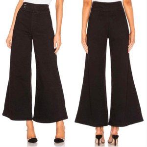 Free People Black Wide Leg Pants 26 bell bottom
